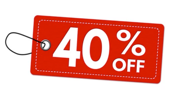40% off for a limited time