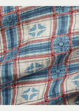 RRL Ralph Lauren 1950s Southwestern Blue White Jacquard Shirt Workshirt Men's M