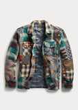RRL Ralph Lauren Patchwork Overshirt Limited Edition Wool Jacket Men's Medium M