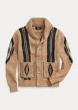 New RRL Ralph Lauren Thick Roadrunner Shawl Southwestern Chimayo Cardigan Mens M