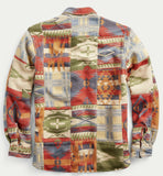 RRL Ralph Lauren 1940s Limited Edition Patchwork Work Shirt Men's XS Extra-Small