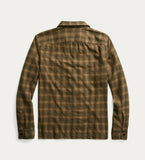Ralph Lauren RRL Men’s Brown 1940's Plaid Cotton Camp Workshirt Men’s Medium M