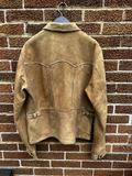 RRL Ralph Lauren Suede Jacket Tan Sheepskin Leather Men's Medium M