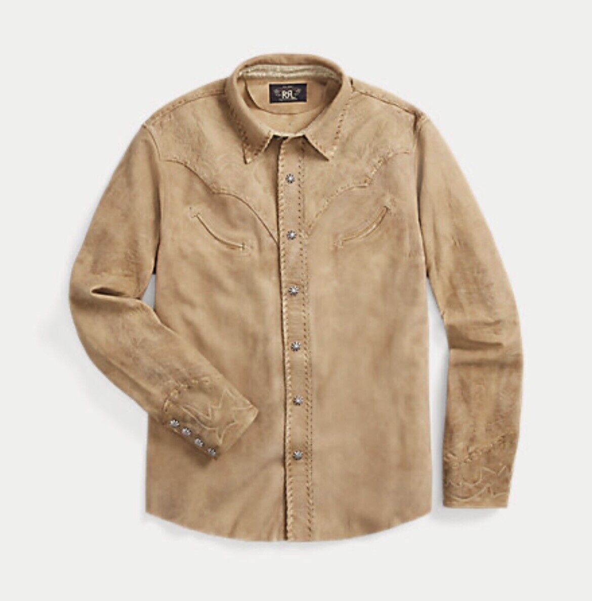 Rrl shearling western store shirt jacket