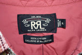 RRL Ralph Lauren Plaid Red Nylon Lined Workshirt Men's XL Extra-Large Flannel