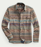 RRL Double Ralph Lauren Fair Isle Hunting Jacquard Workshirt Men's 2XL XXL