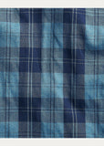 RRL Ralph Lauren Plaid Indigo Blue Lined Workshirt Men's Small S Flannel