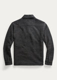 RRL Ralph Lauren Navy Striped Jacket Sweater Fleece Beach Shirt Men's Medium M