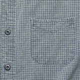 RRL Ralph Lauren Cotton Check Shirt Workshirt Indigo Popover Men's Medium M