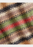 RRL Ralph Lauren Striped Knit Silk Wool Serape Blanket Cardigan Men's Large L