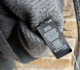 RRL Waffle-Knit Scottish 100% Cashmere Crewneck Gray Sweater Men's Medium M