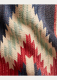 RRL Ralph Lauren Patchwork Linen Wool Cashmere Ranch Belt Cardigan Men's Medium