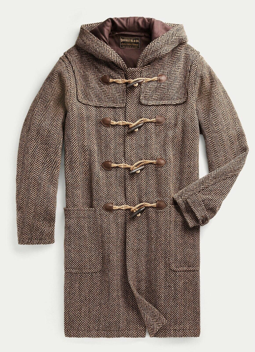 RRL Ralph Lauren Limited English Wool Tweed Duffle Coat Jacket