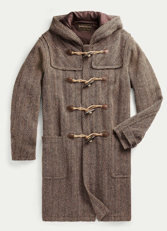 RRL Ralph Lauren Limited English Wool Tweed Duffle Coat Jacket Extra-Large XL