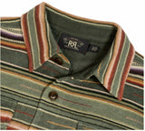 New RRL Ralph Lauren Southwest Serape Cotton Linen Sweater Shirt XS Extra-Small