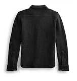 RRL Ralph Lauren Knit Linen Workshirt Cableknit Black Indigo Men's XXL 2XL