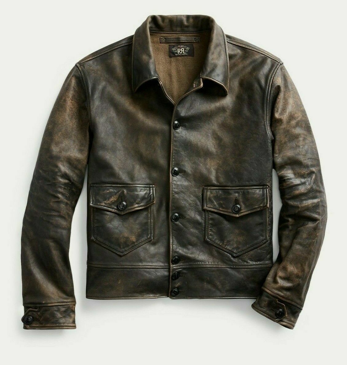 Rrl sales leather jacket