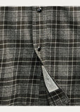 New RRL Ralph Lauren Slim Fit Plaid Jaspé Twill Western Shirt Gray Men's L Large