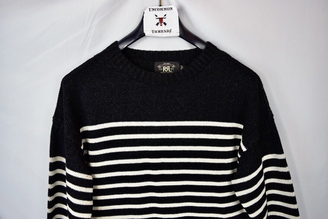 公式新作【黄金期傑作】RRL Black Striped Pullover Shirt トップス