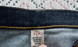 $450 RRL Double RL Dark Wash Raw Denim Jeans Selvedge Rigid Slim Men's 36 x 34