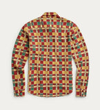 RRL Ralph Lauren Southwestern Ottoman Check Multi-Color Workshirt Men's Large L