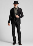 Ralph Lauren RRL Jacquard Smoking Jacket Sportcoat Black Suit Men's 40 R Pants