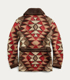 RRL Ralph Lauren Hand Knit Wool Brown Ranch Long Belt Cardigan Men's Large L