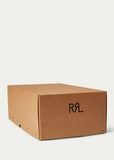 New NWB $395 Double RL Ralph Lauren RRL Indigo Black Leather Espadrille 9 D