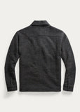 RRL Ralph Lauren Navy Indigo Striped Jacket Sweater Fleece Beach Men's 2XL XXL