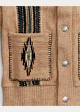 New RRL Ralph Lauren Thick Roadrunner Shawl Southwestern Chimayo Cardigan Mens M