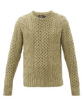 RRL Ralph Lauren Aran Irish Cable-Knit Donegal Wool Sweater Men's L Large