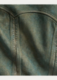 RRL Ralph Lauren Suede Jacket Indigo Sheepskin Leather Men's Medium M