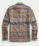 RRL Double Ralph Lauren Fair Isle Hunting Jacquard Workshirt Men's 2XL XXL