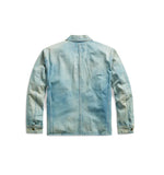 RRL Ralph Lauren Railroad Striped Coat Jean Engineer Jacket Shirt Men Medium M