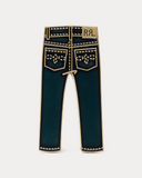 RRL Ralph Lauren LOGO PIN 4-Piece Set Denim Blue Jeans