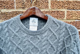 Black Fleece Thom Browne Thick Irish Sweater 100% Wool Crewneck Size BB2 Medium