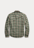 2017 RRL Cotton Matlock Workshirt Green Shirt *Defects Plaid Check Men's Large L