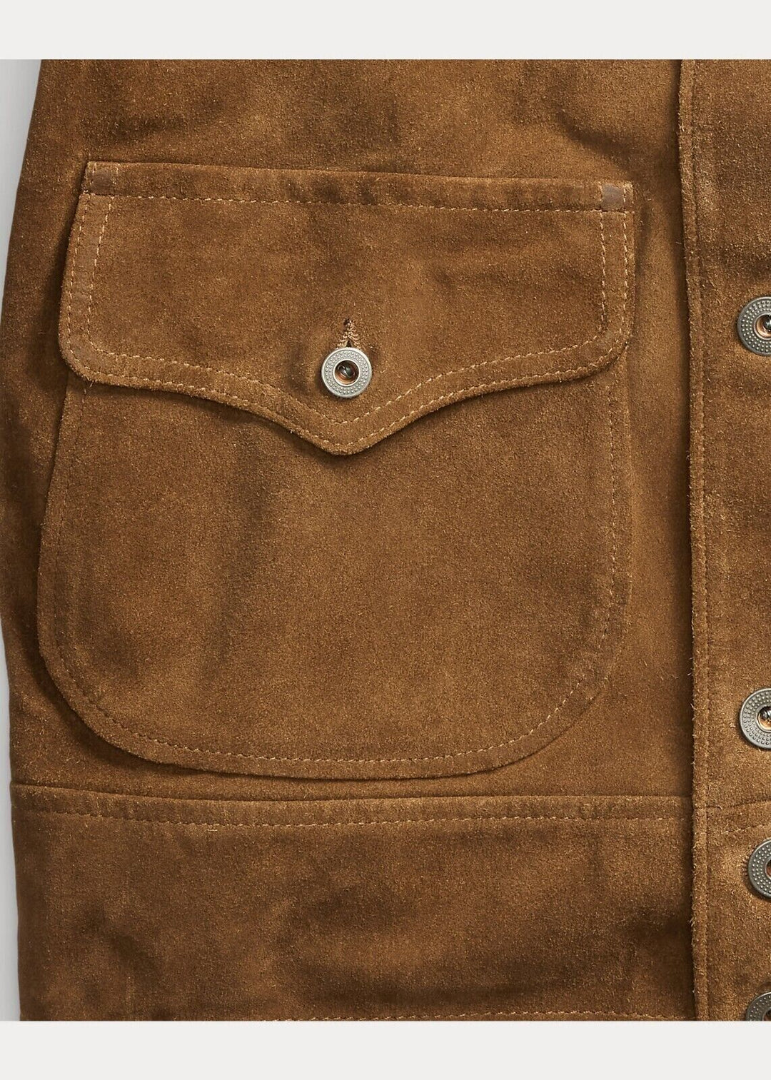 RRL Double RL Ralph Lauren Suede Roughout Alston Leather Jacket Brown Medium M
