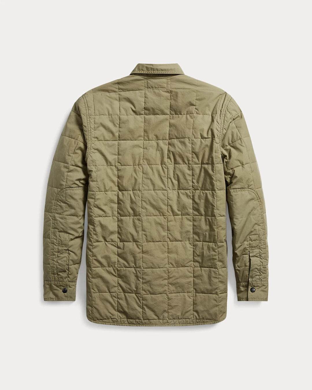 RRL Ralph Lauren Quilted Green Shirt Jacket Snap Army Military Men's Medium M