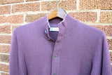 Brunello Cucinelli Men Full Button Sweater Solid Maroon 100% Cashmere 50 Medium