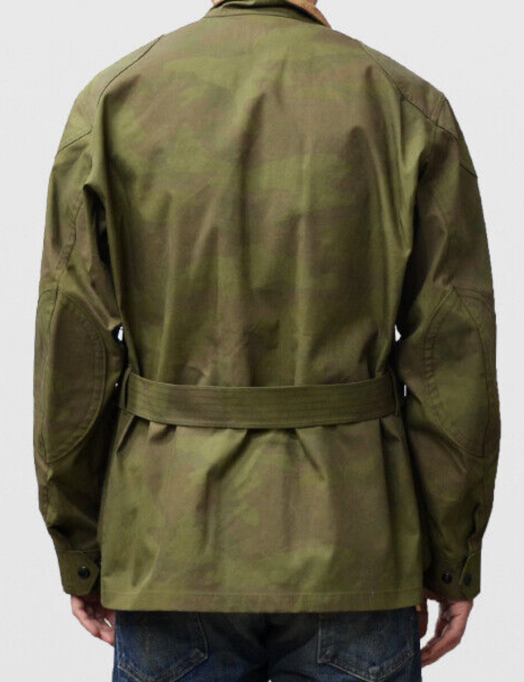 New Limited Edition RRL Camo Jacket Military Rain Jacket Belted Men Size Small S