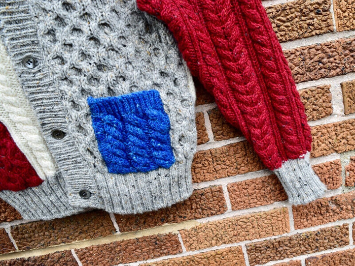 Thom Browne Crewneck Fun Mix Cardigan Aran Fisherman Sweater Size 3 M L