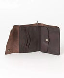 RRL Ralph Lauren "Concho Leather Chain Wallet" Dark Brown Distressed