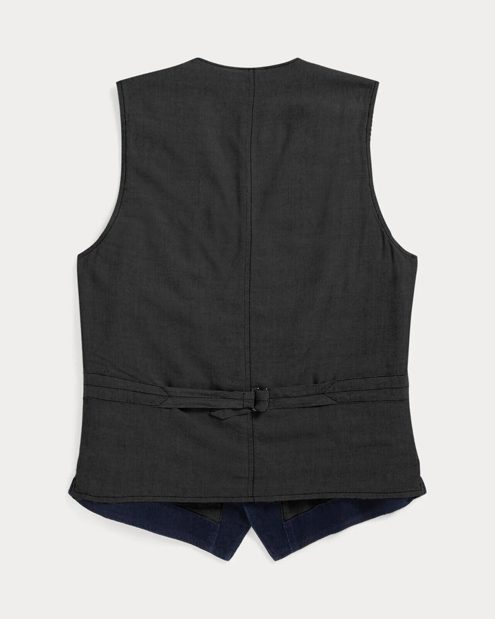 NWOT New RRL Ralph Lauren Navy Corduroy Indigo Vest Men's Extra-Large XL