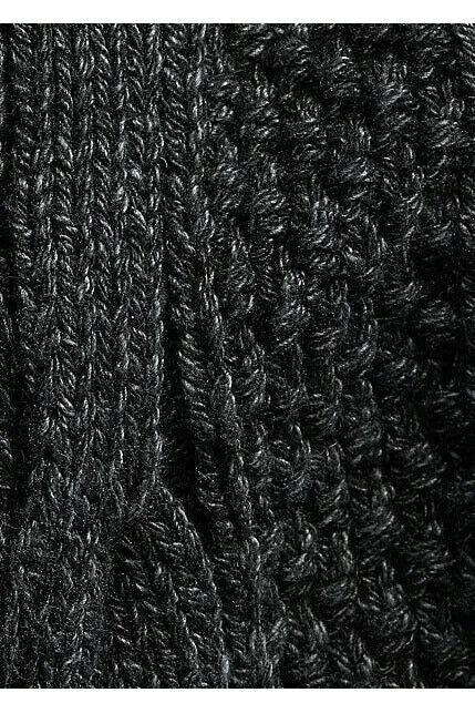 RRL Ralph Lauren Black Thick Cable-Knit Turtleneck Sweater Men's Extra-Large XL