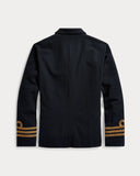 Ralph Lauren RRL Admiral Coat Mens Medium Dark Navy Blue Wool Naval Officer