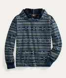 RRL Ralph Lauren Fair Isle French Terry Hoodie Sweatshirt Men’s XL Extra-Large