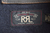 RRL Ralph Lauren Indigo Suede 1930's Deck Leather Jacket Men's XL Extra-Large