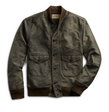 RRL Ralph Lauren Cotton Flight Jacket Men's Small S Brown Coat Bomber