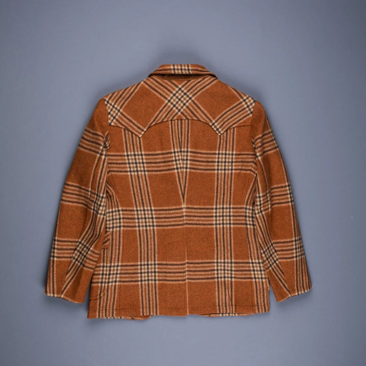 Ralph Lauren RRL Tan Vintage Plaid Wool Sportcoat Jacket Blazer Men's M Medium